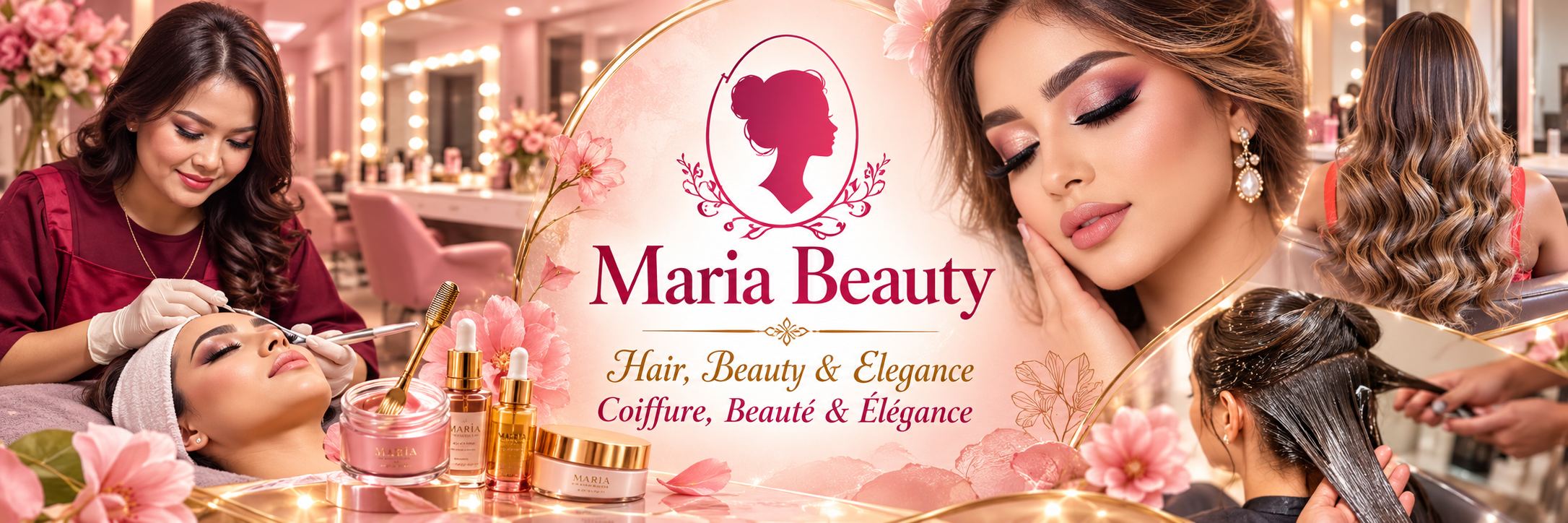 Maria Beauty Luxury Salon Collage